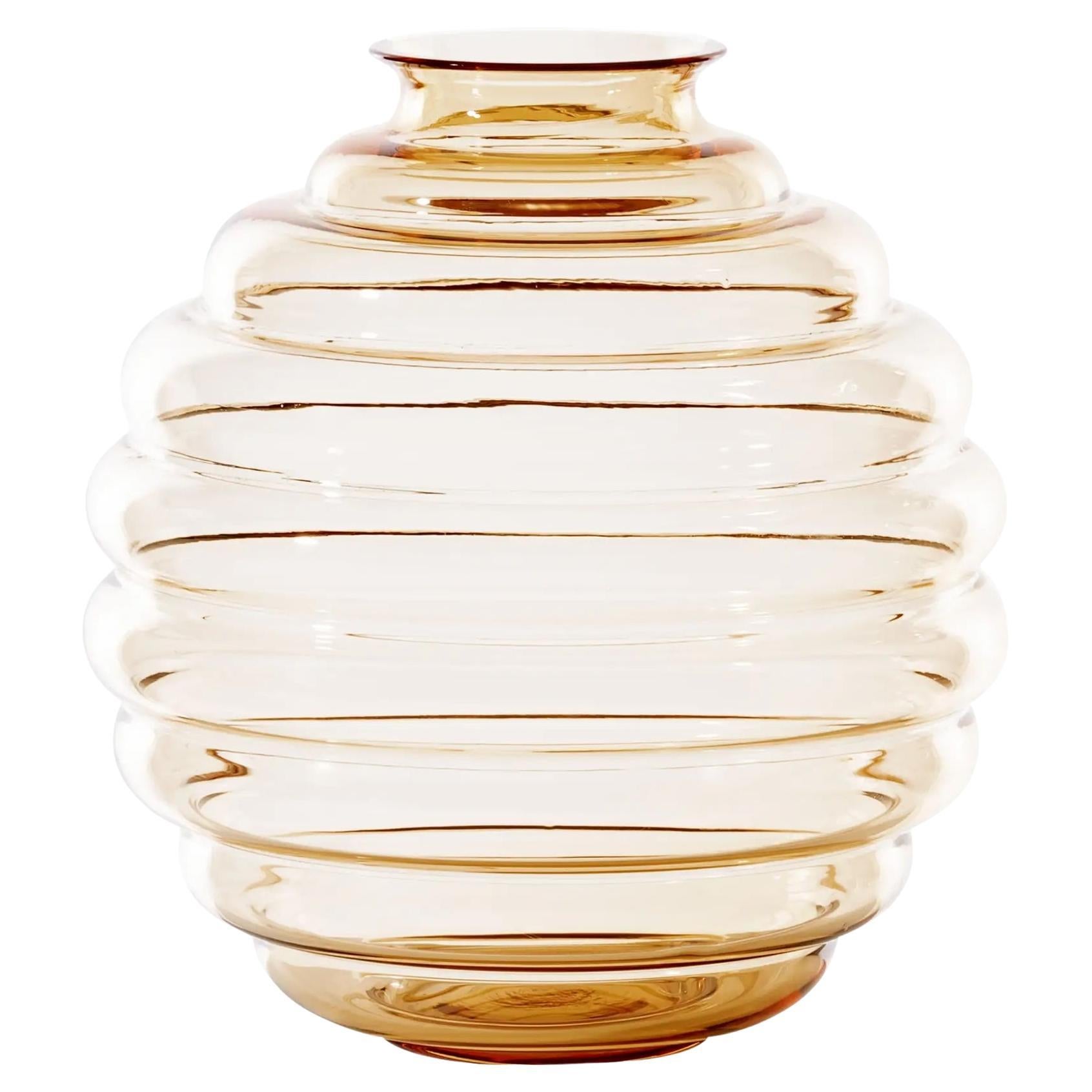 Venini Deco 707.10 Large Pesca - Glass Vase - Napoleone Martinuzzi - Damiani