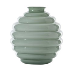 Venini Deco 707.10 Large Verde Rio - Glass Vase - Napoleone Martinuzzi - Damiani