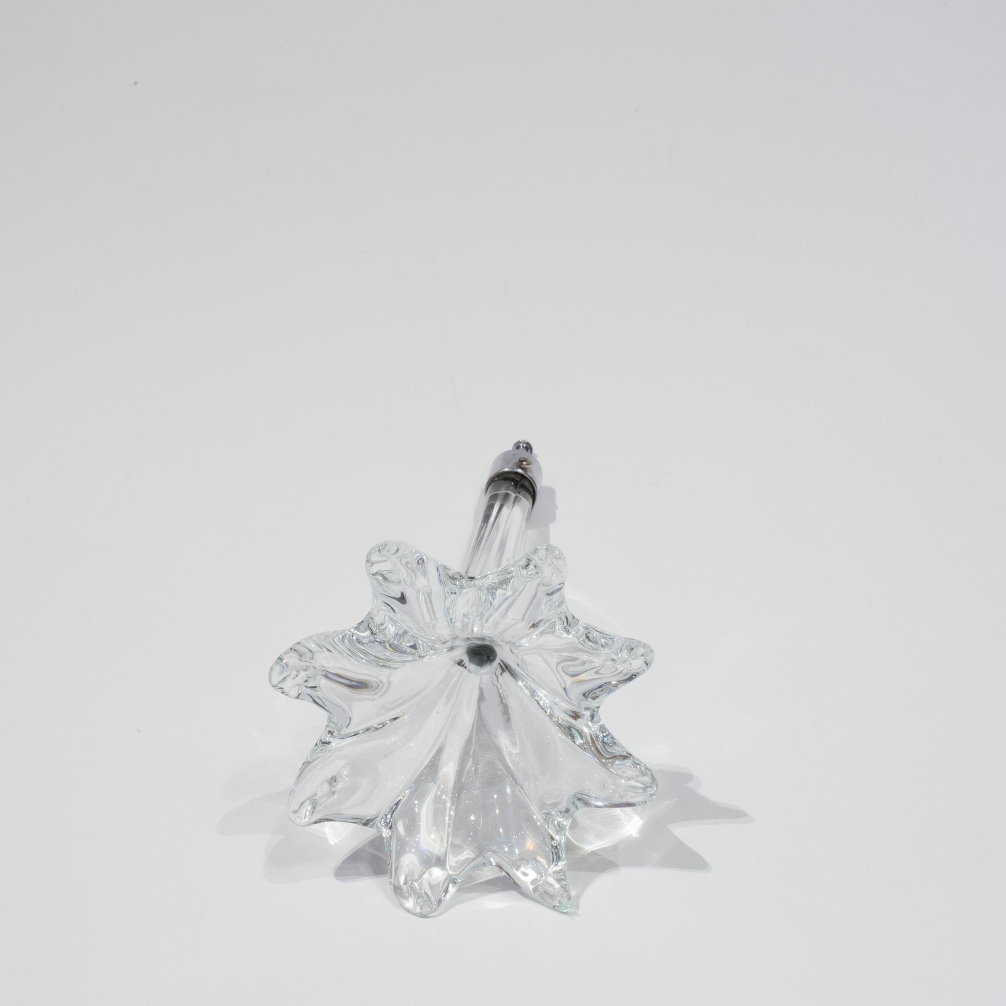 Großer Kronleuchter aus mundgeblasenem Murano-Kristall Flowers-for-Venini Esprit Crystal  im Angebot 6