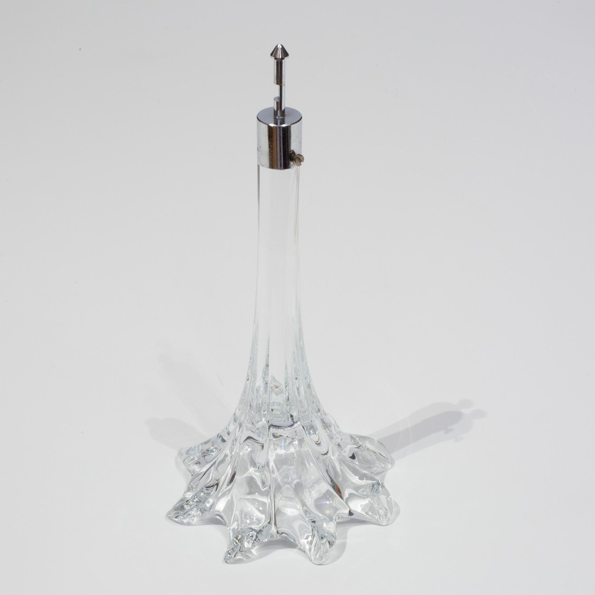 Hand Blown Large Murano Crystal Flowers-for-Venini Esprit Crystal Chandelier  For Sale 2
