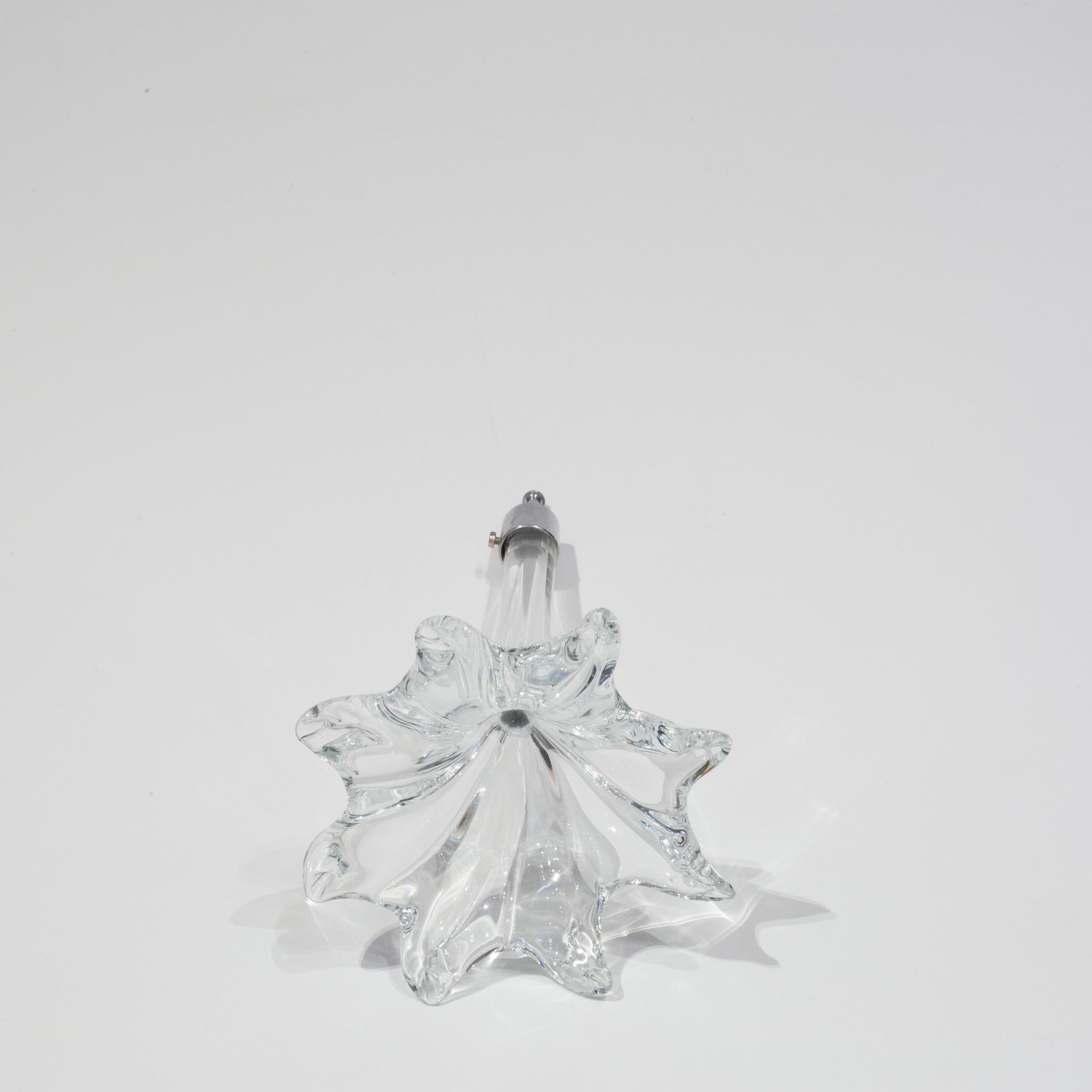 italien Grand lustre en cristal de Murano soufflé à la main Fleurs pour Venini Esprit  en vente