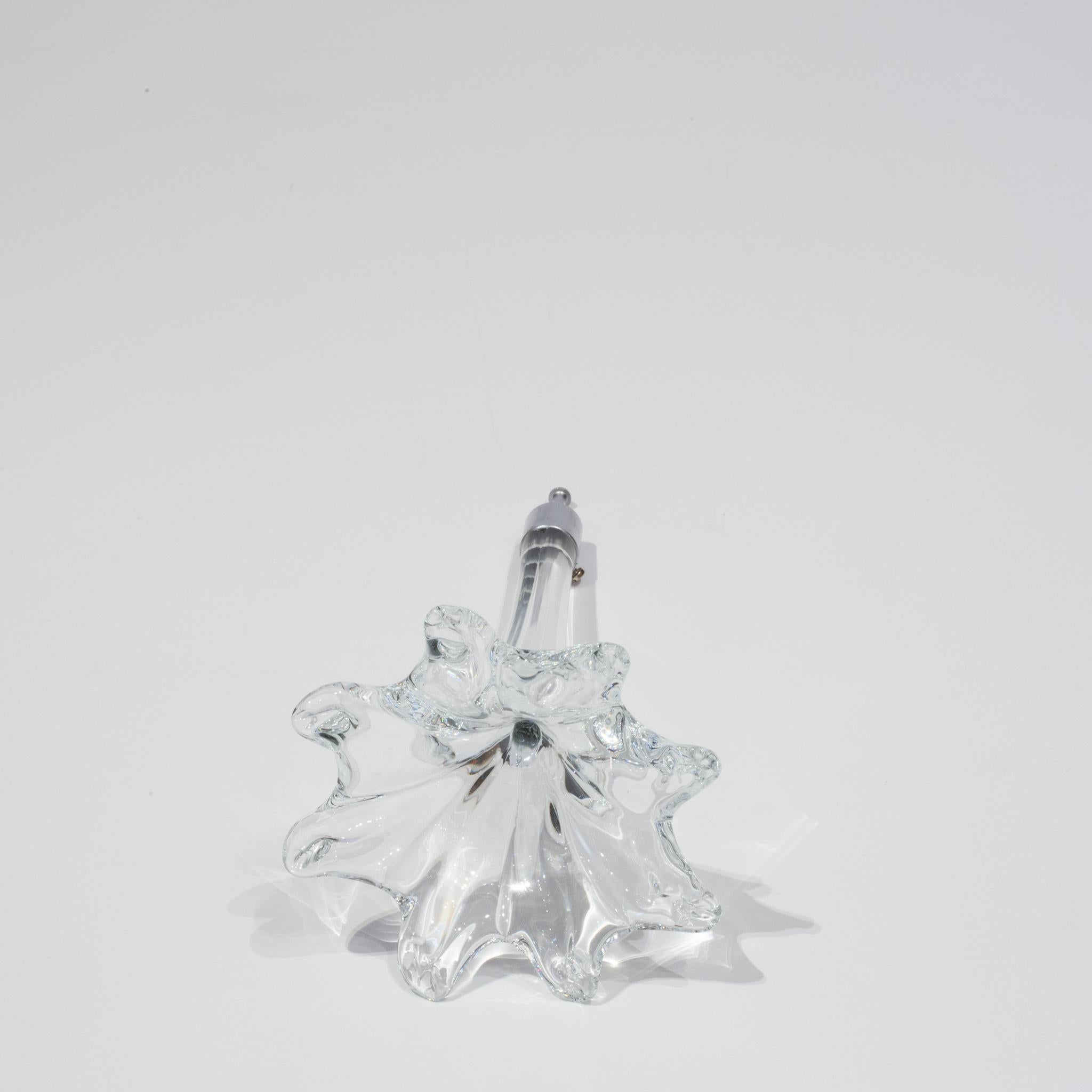 XXIe siècle et contemporain Grand lustre en cristal de Murano soufflé à la main Fleurs pour Venini Esprit  en vente