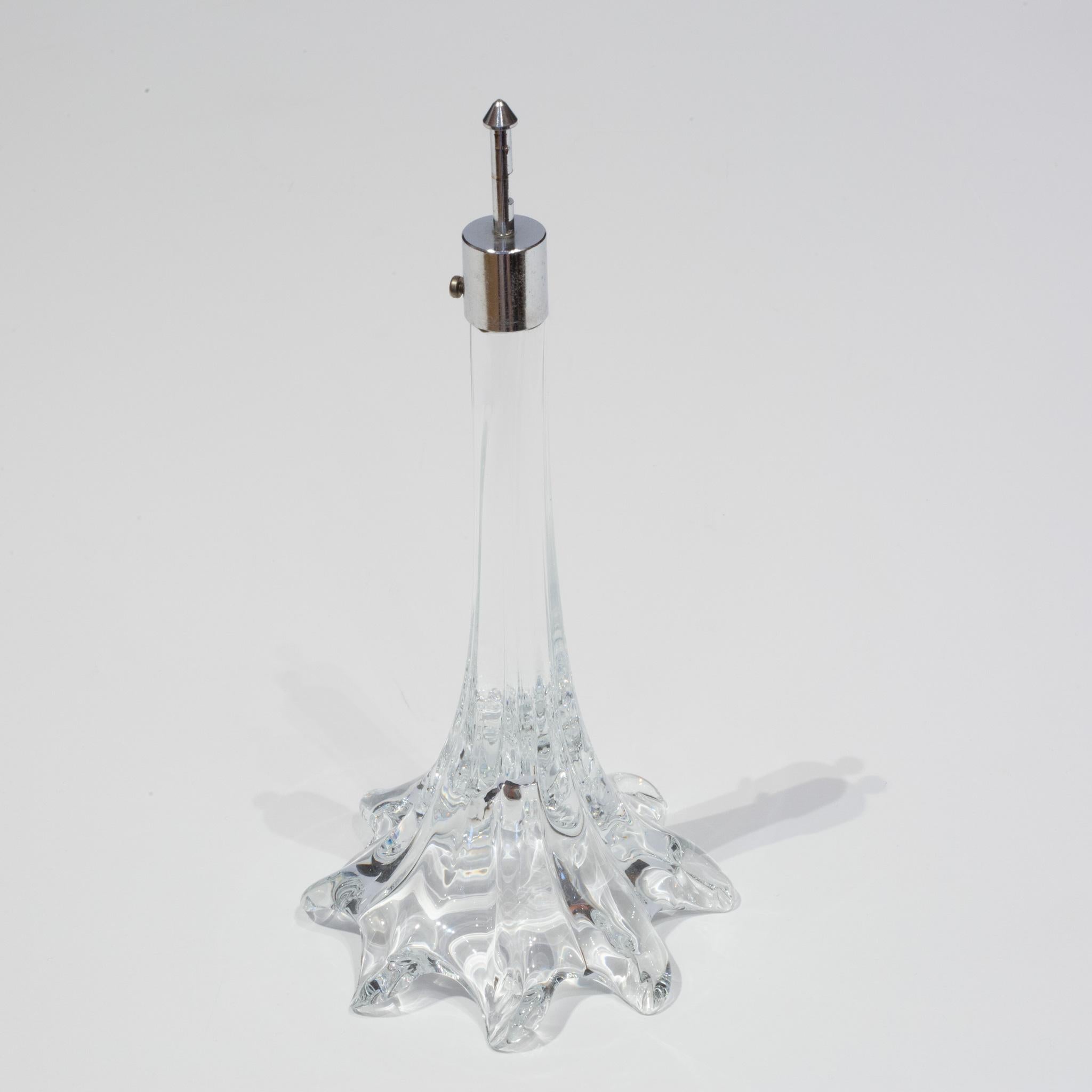 Hand Blown Large Murano Crystal Flowers-for-Venini Esprit Crystal Chandelier  For Sale 1
