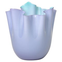 Venini Fazzoletto 700.00 Large Lilla Menta - Glass Vase Fulvio Bianconi - Damian