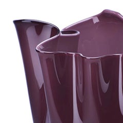 Venini Fazzoletto 700.04 Small Viola - Glass Vase - Fulvio Bianconi - Damiani