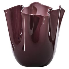 Venini Fazzoletto 700.04 Small Viola - Glass Vase - Fulvio Bianconi - Damiani