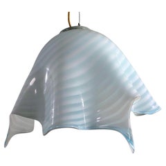 Venini Fazzoletto Murano Glass Suspension Lamp