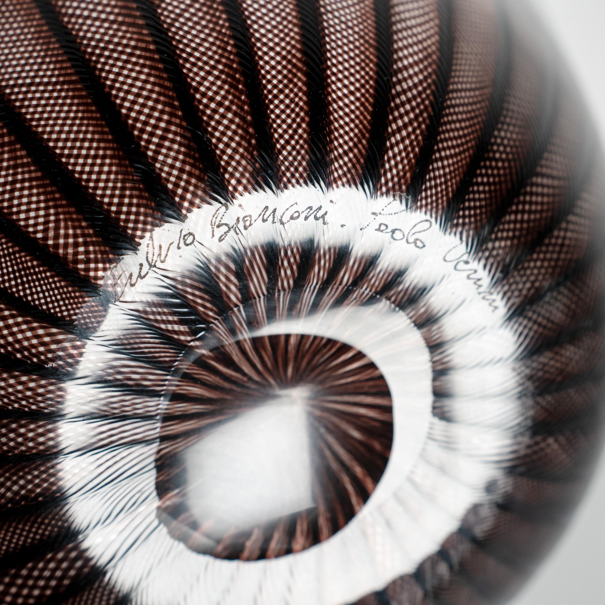 XXIe siècle et contemporain VENINI Fazzoletto Zanfirico en verre de Murano, édition limitée 16/199, 2016. en vente