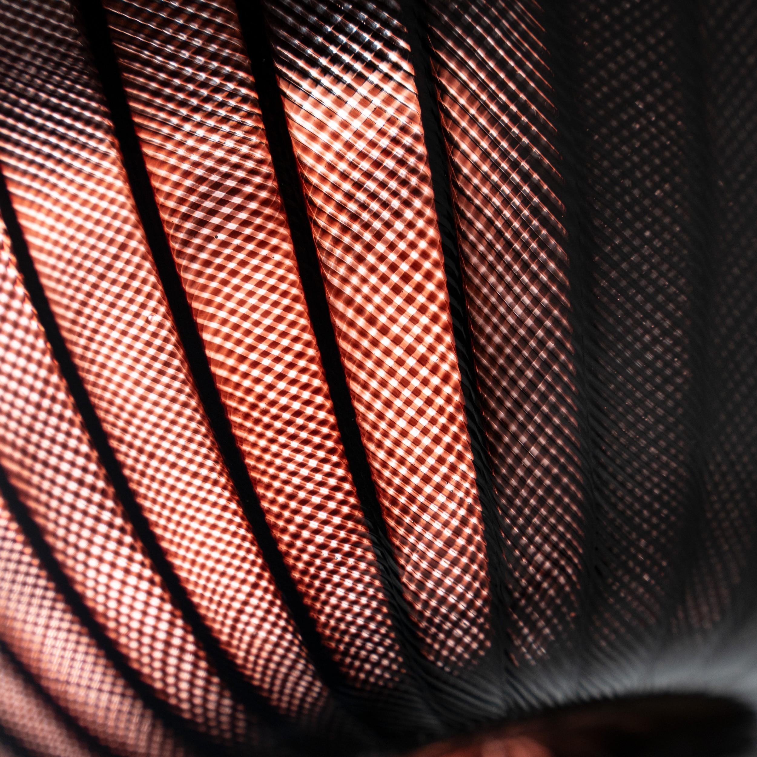 Verre brun VENINI Fazzoletto Zanfirico en verre de Murano, édition limitée 16/199, 2016. en vente