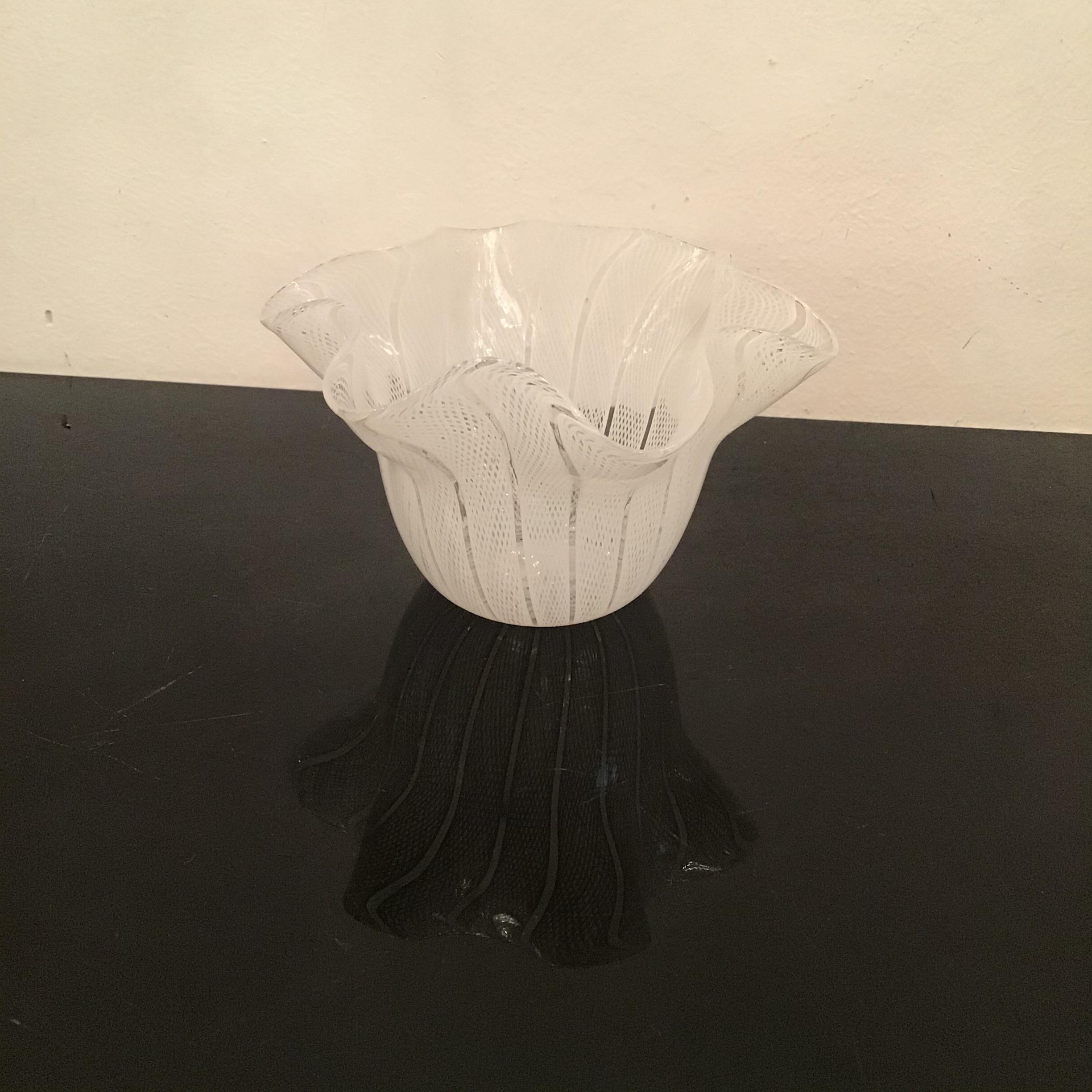 Venini “ Filigrana “ Murano Glass 1950 Italy For Sale 5