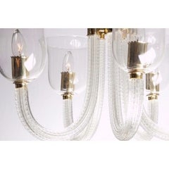 Venini Five Arm Chandelier, circa 1940