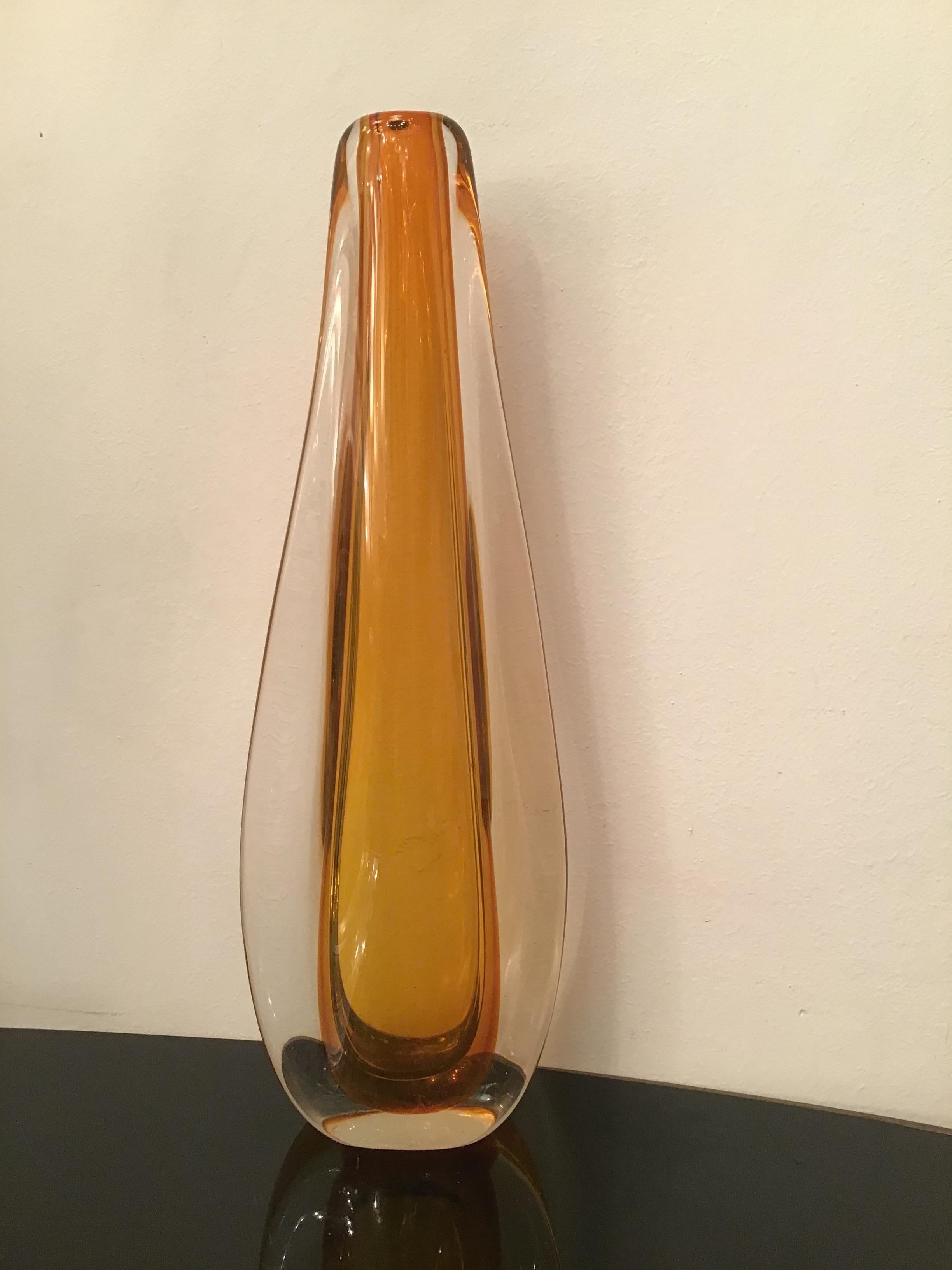 Venini “Flavio Poli” Vase Murano Glass 1950 Italy 4