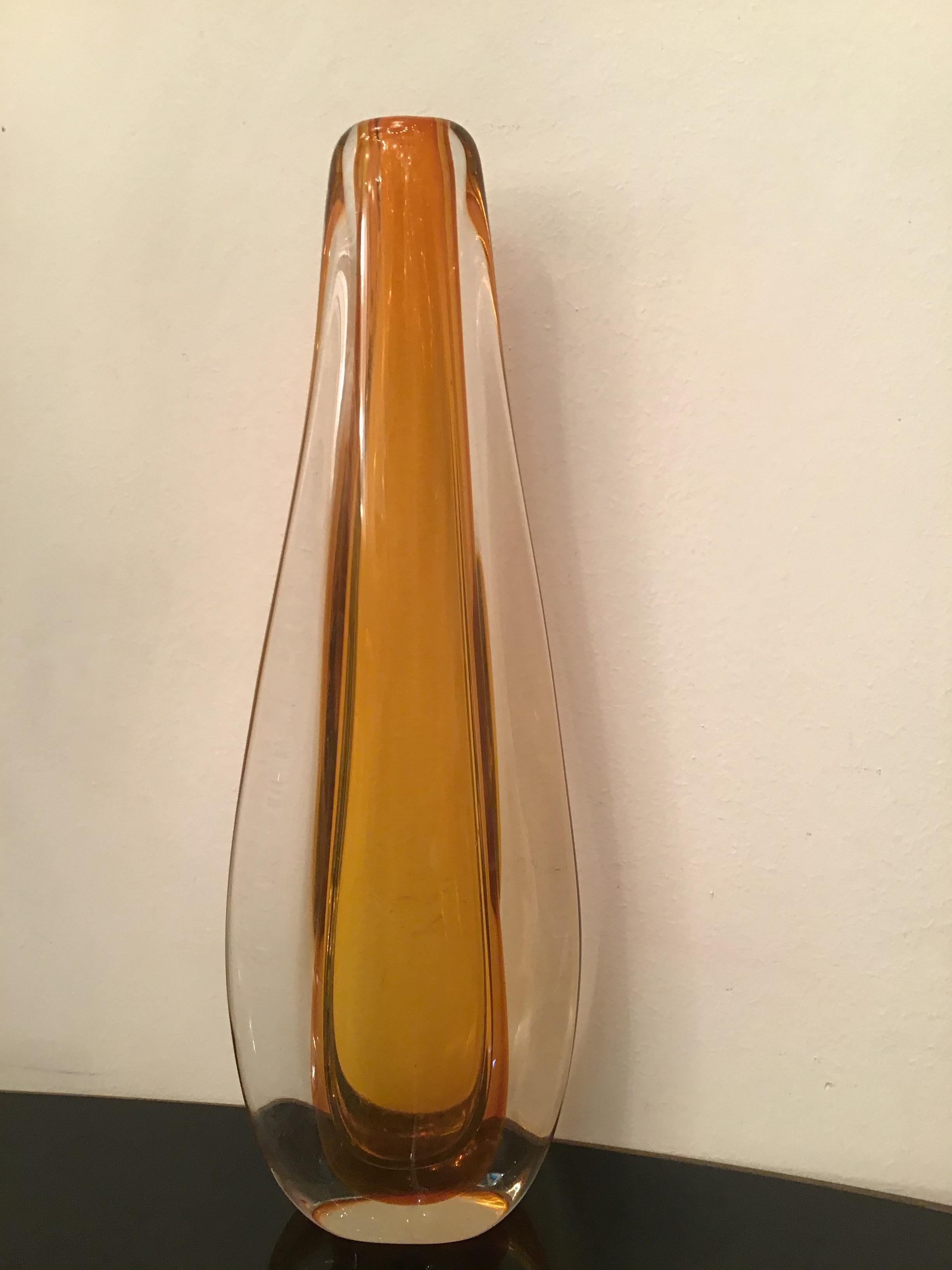 Venini “Flavio Poli” Vase Murano Glass 1950 Italy 5
