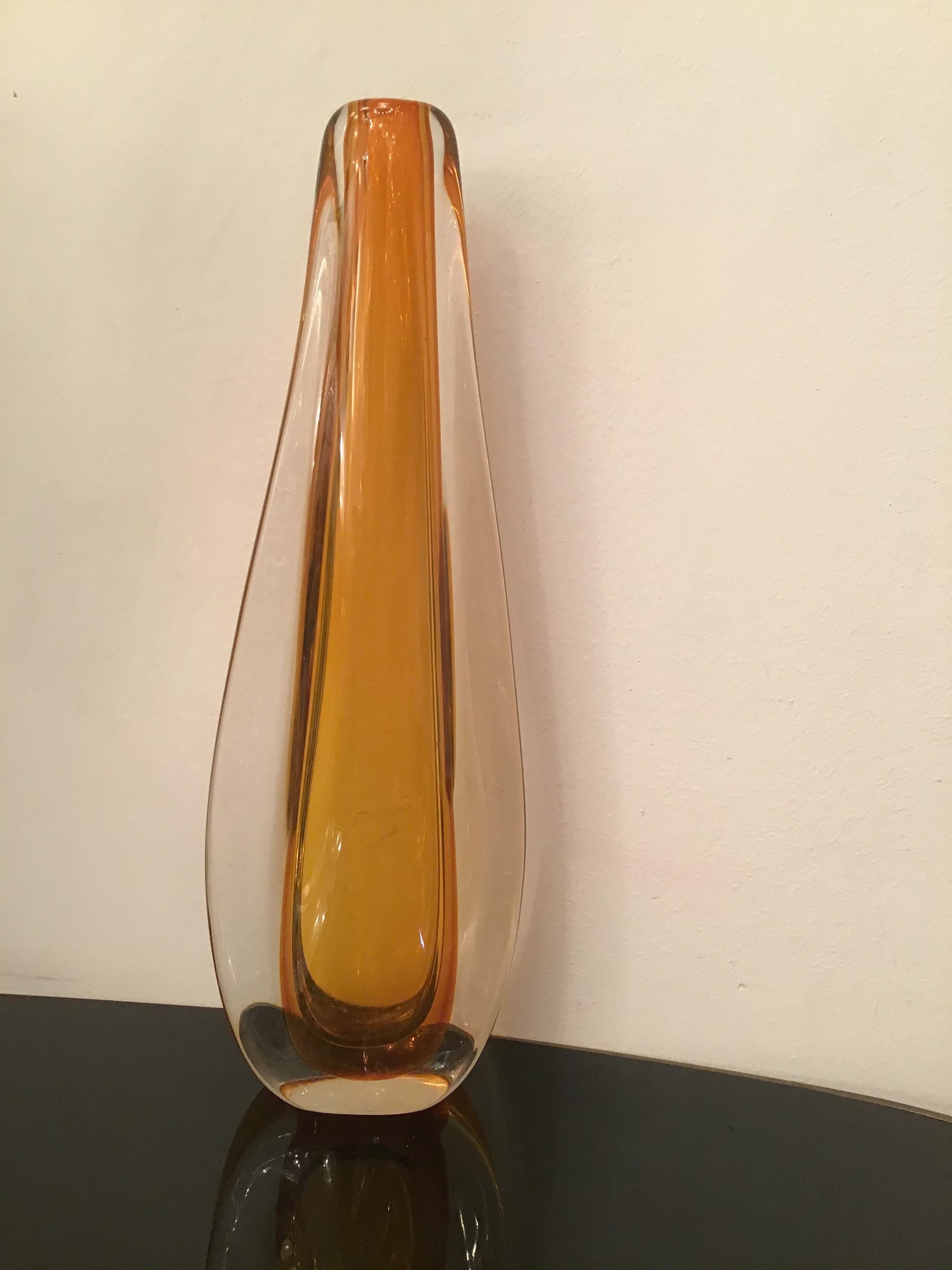 Venini “Flavio Poli” Vase Murano Glass 1950 Italy 8