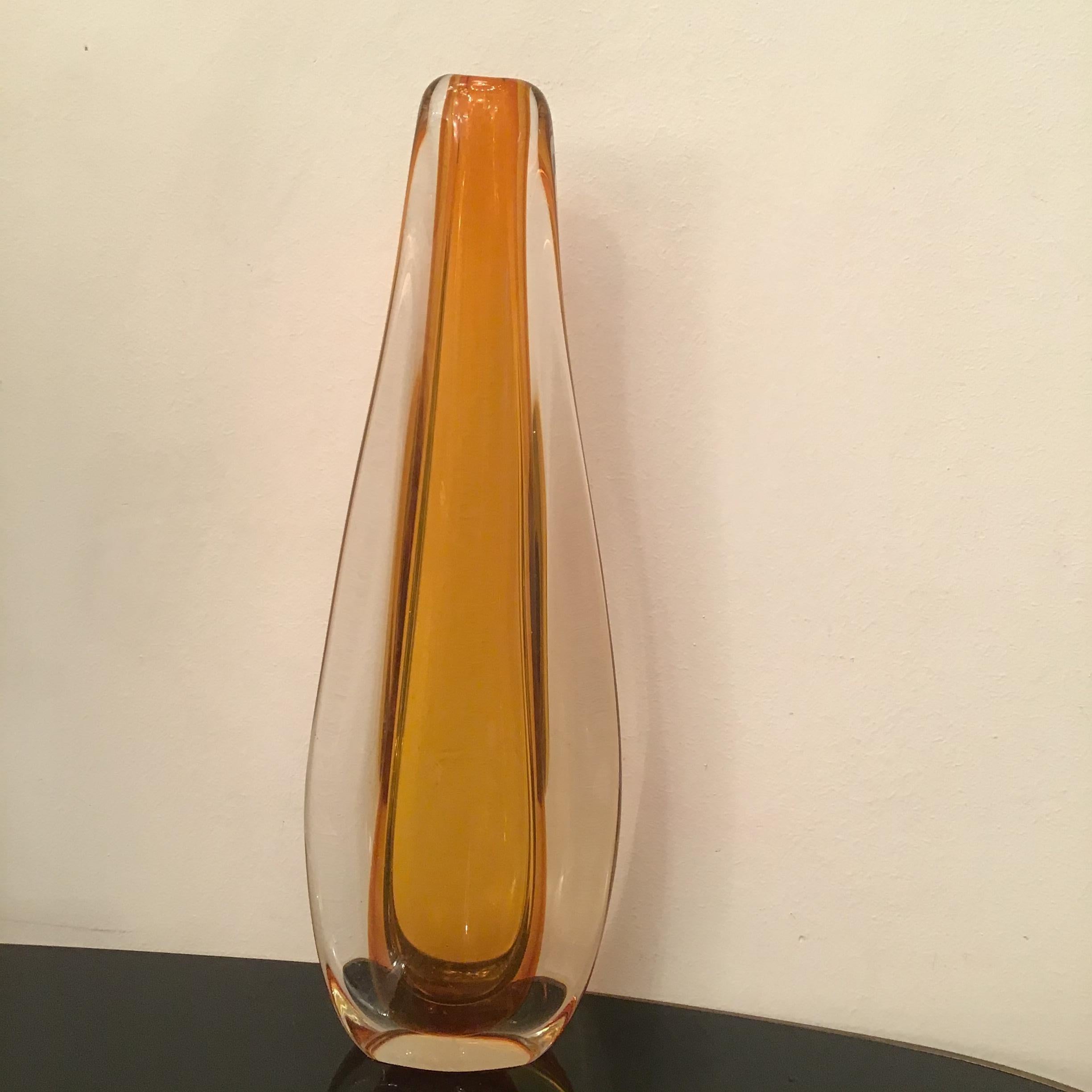 Mid-20th Century Venini “Flavio Poli” Vase Murano Glass 1950 Italy