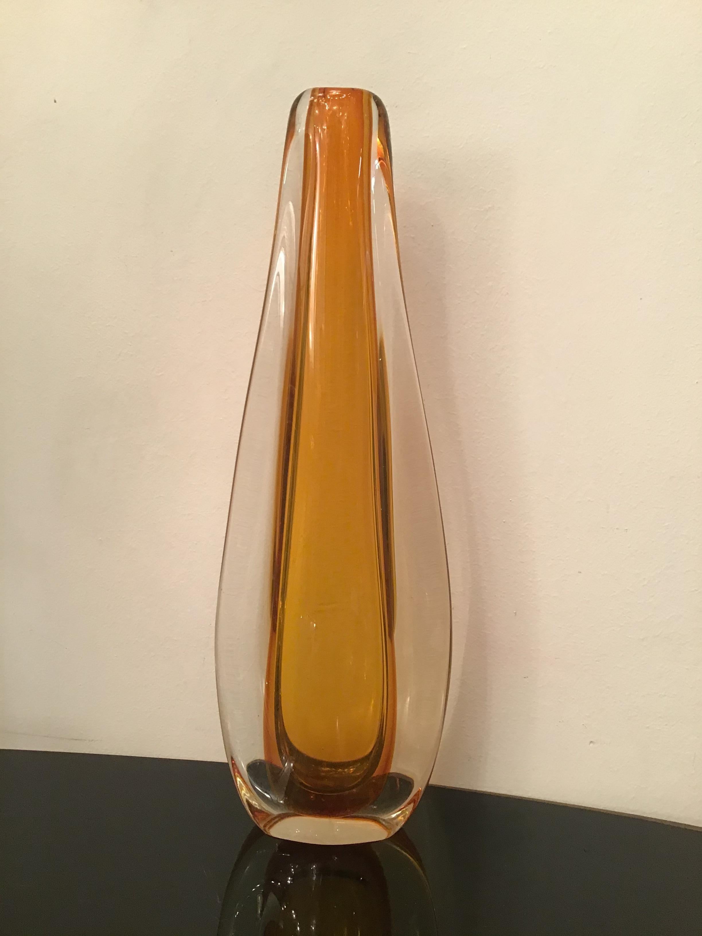 Venini “Flavio Poli” Vase Murano Glass 1950 Italy 1