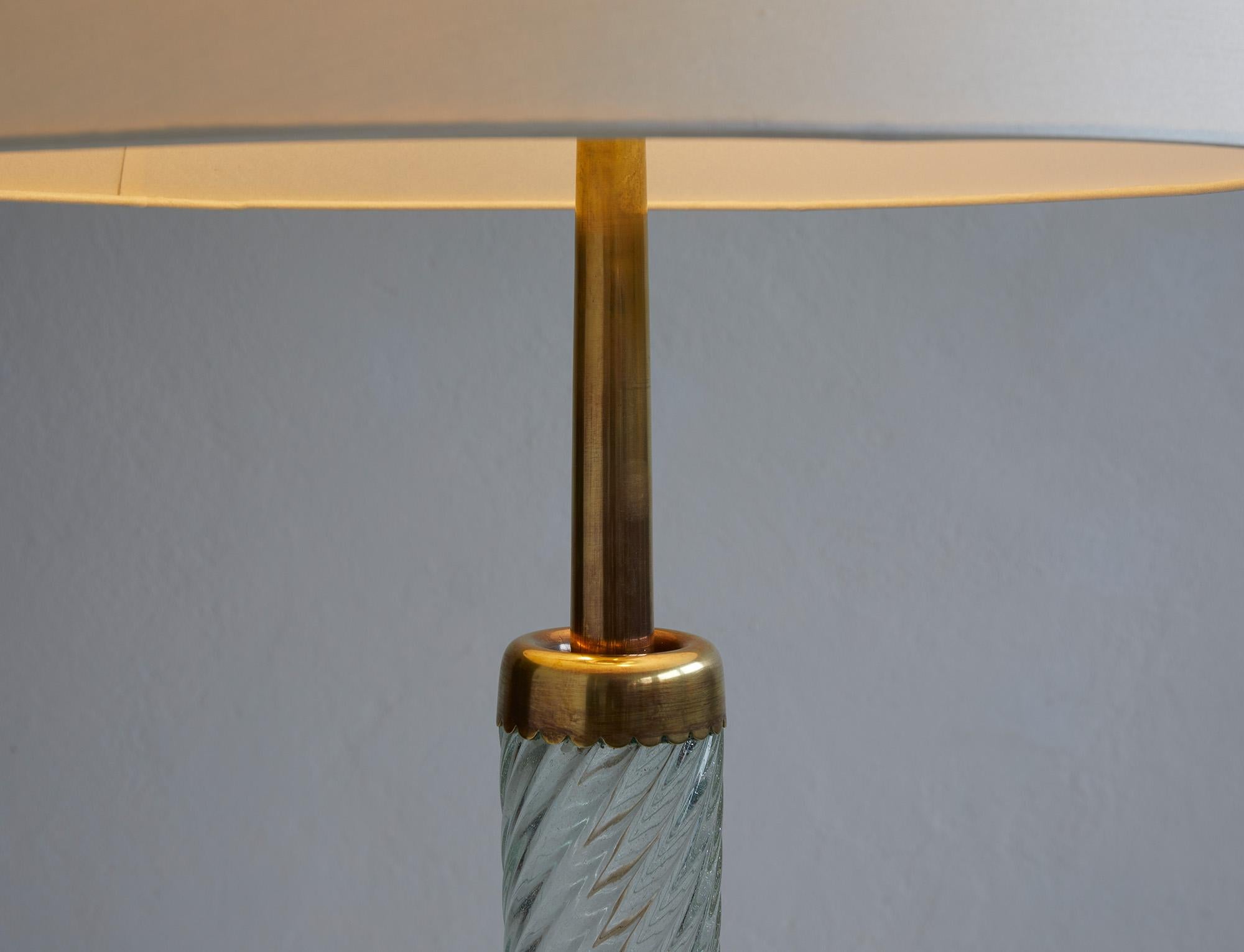 Lampadaire Venini modèle n° 529 attribué à Carlo Scarpa, 1942 en vente 3