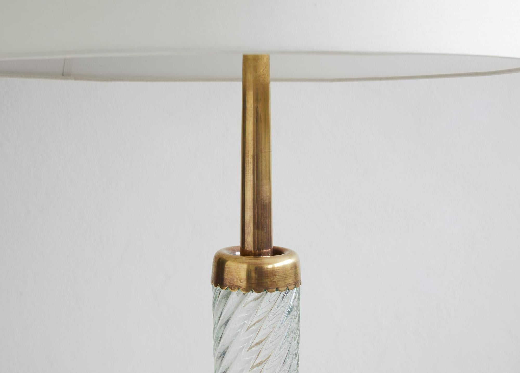 Lampadaire Venini modèle n° 529 attribué à Carlo Scarpa, 1942 en vente 4