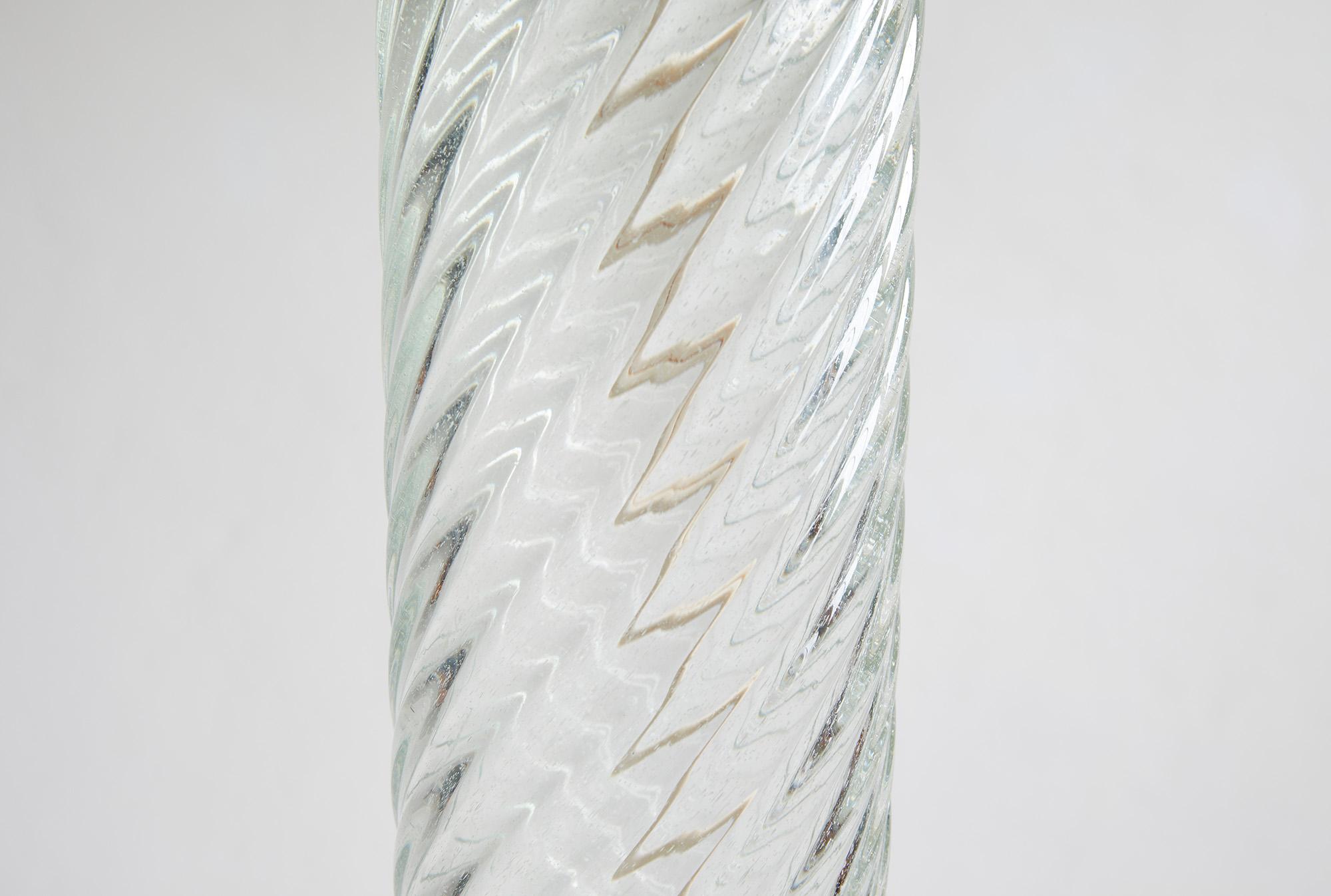 Lampadaire Venini modèle n° 529 attribué à Carlo Scarpa, 1942 en vente 2
