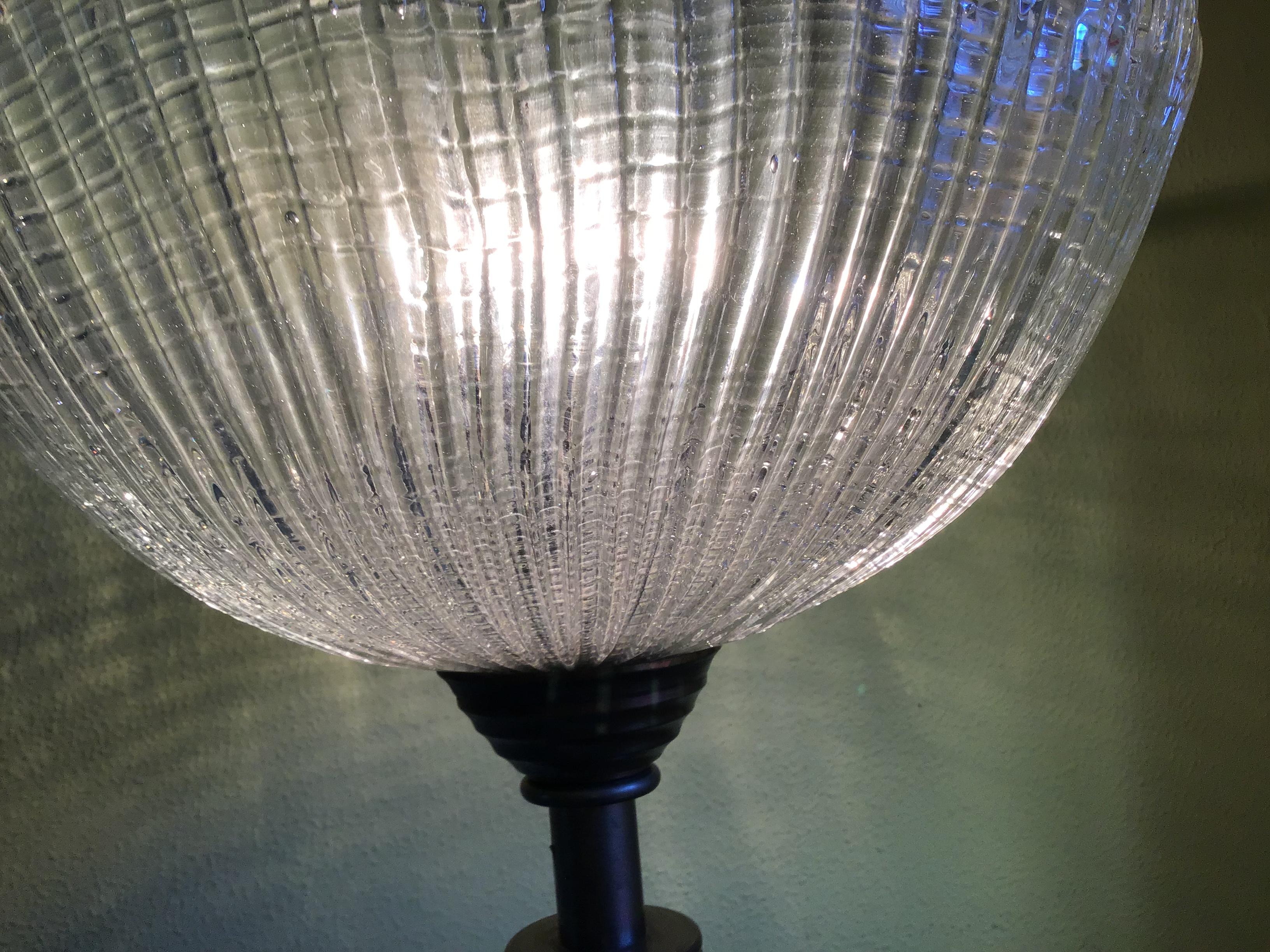 Venini Floor Lamp Murano Glass and Brass, 1930 For Sale 2