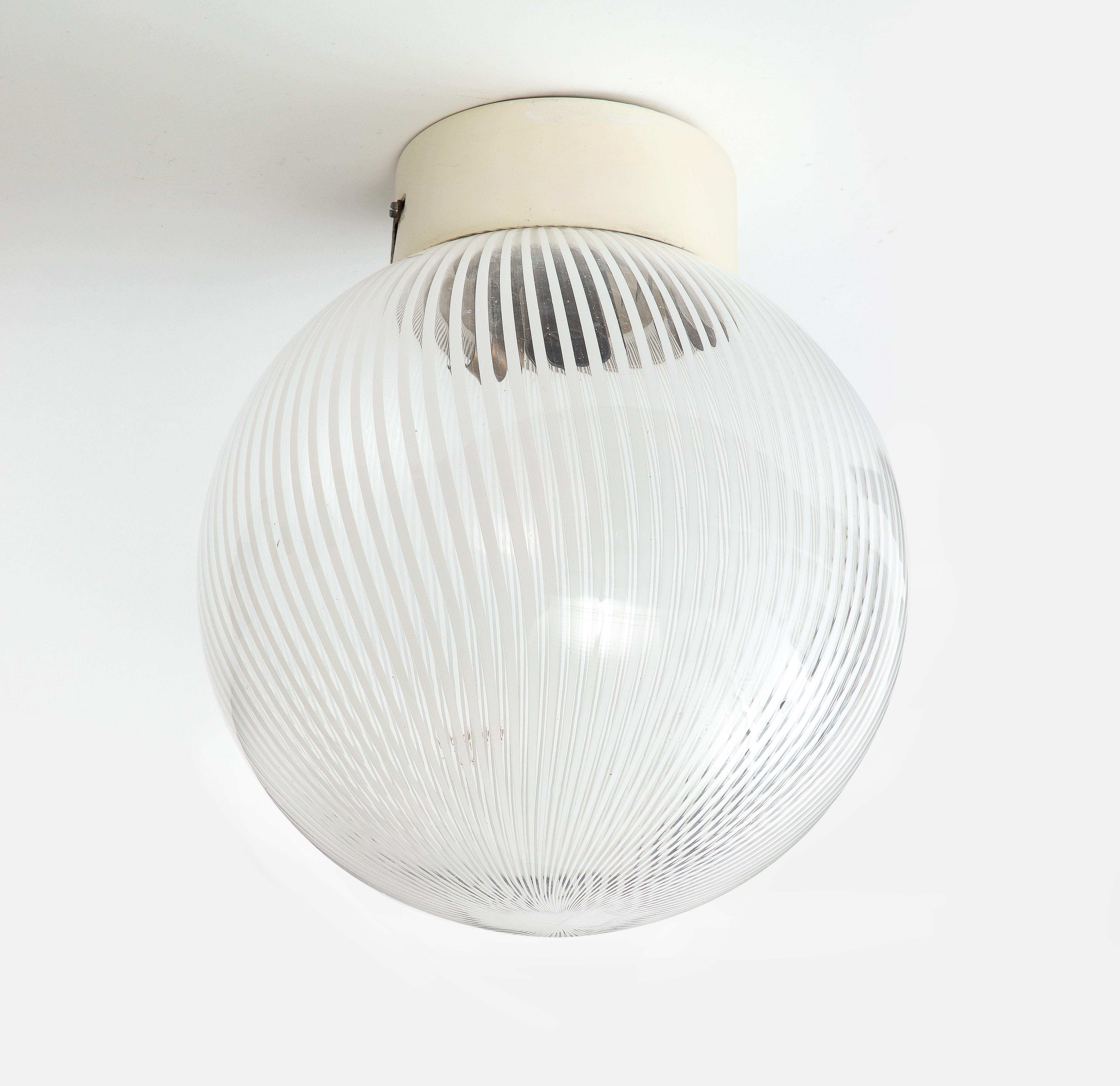 Venini Flush Mount Ceiling Light For Sale 1