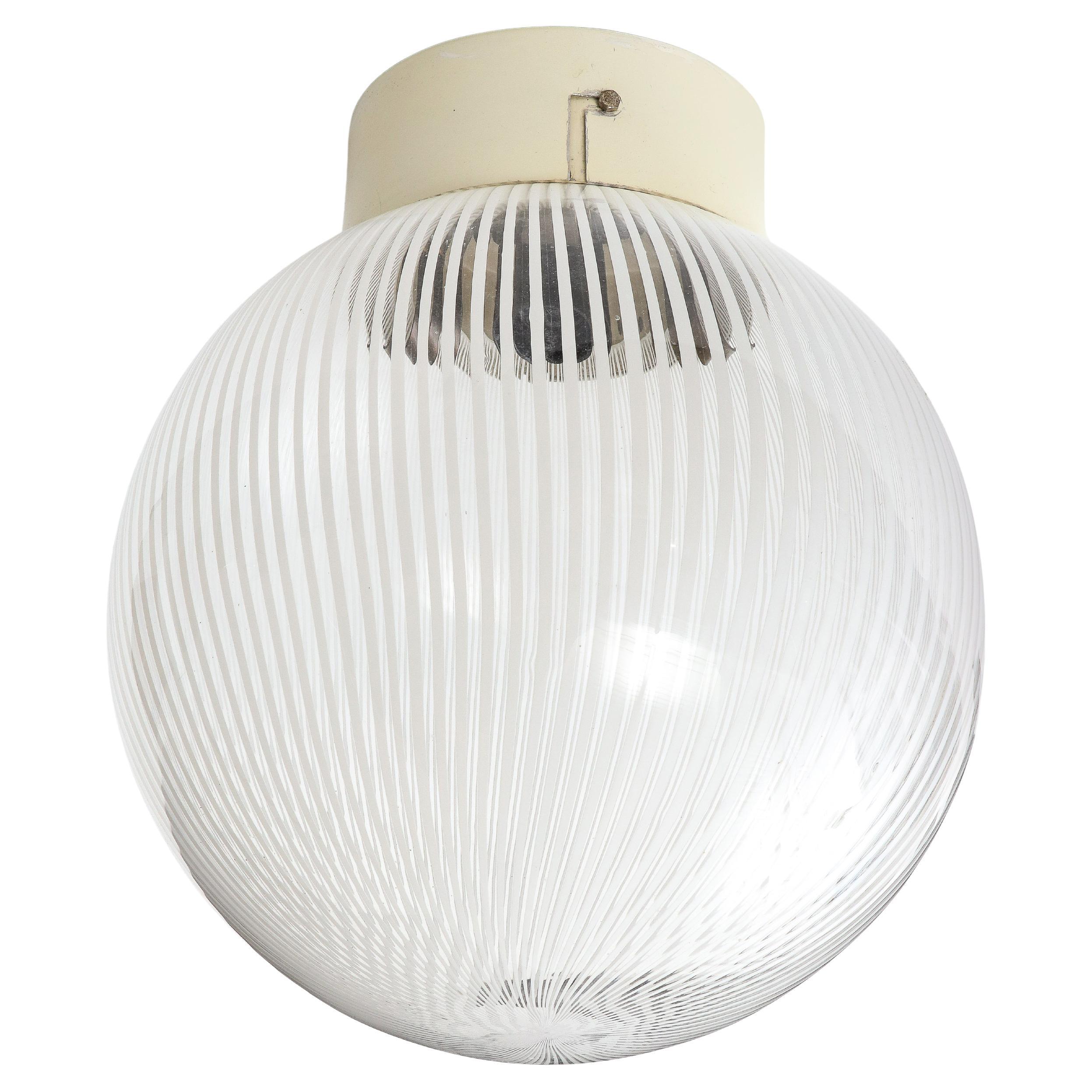 Venini Flush Mount Ceiling Light For Sale
