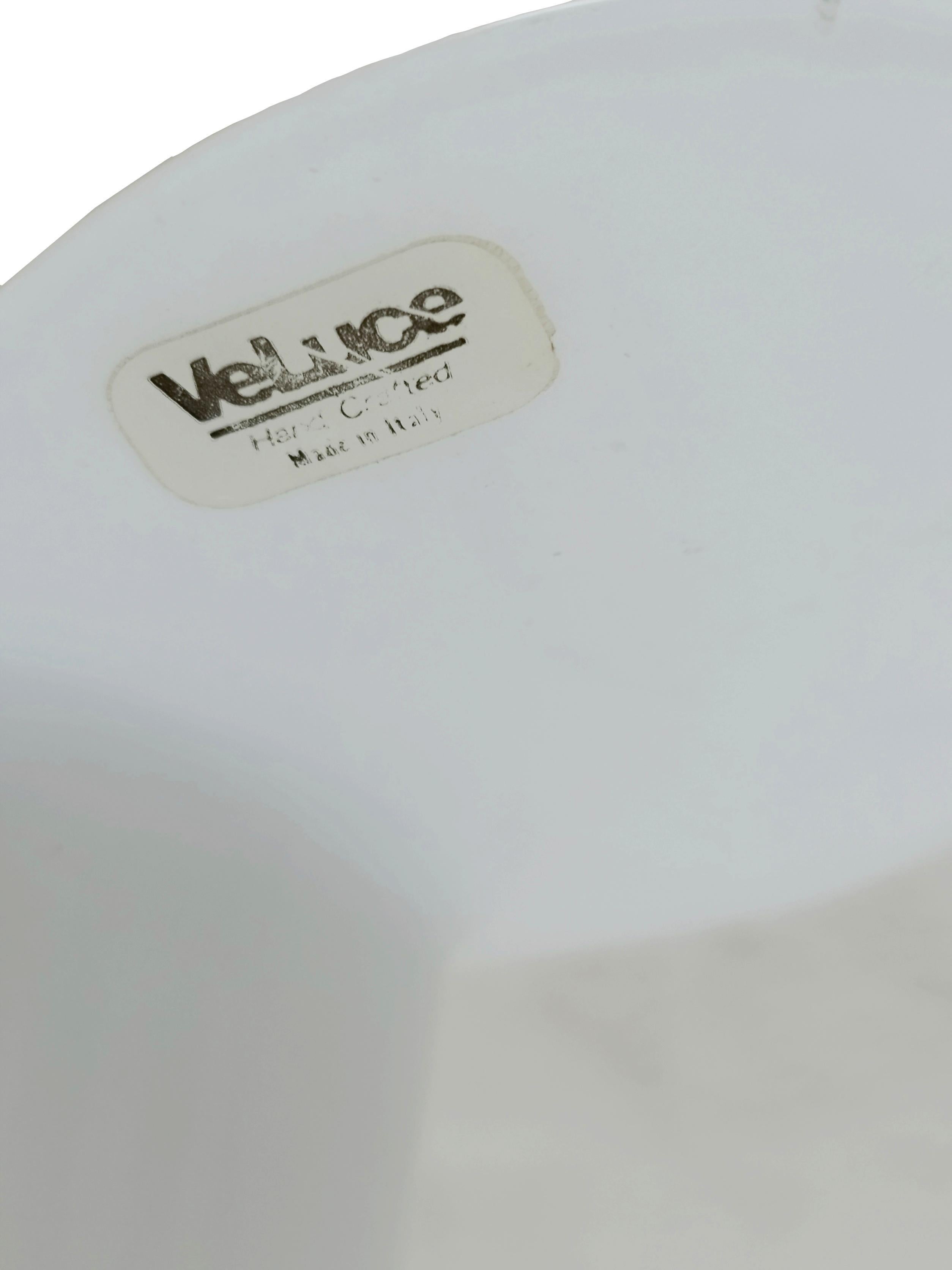 Venini für Veluce, Stehlampe aus Opalglas, Italien, 1980er-Jahre (Italienisch) im Angebot