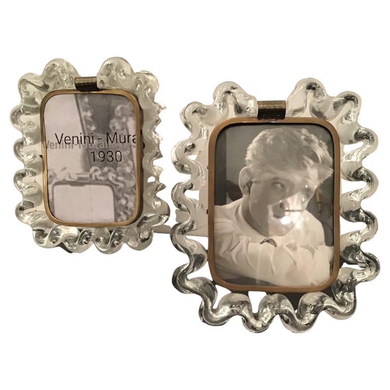 Venini Frame Brass Murano Glass, 1940, Italy For Sale at 1stDibs