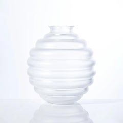 Venini Frozen 707.08 Small Crystal - Glass Vase - Napoleone Martinuzzi - Damiani
