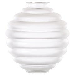 Venini Frozen 707.10 Medium Crystal – Glass Vase – Napoleone Martinuzzi Damiani