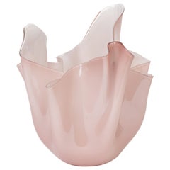 Venini Fulvio Bianconi Fazzoletto Lilac Glass Hankerchief Vase
