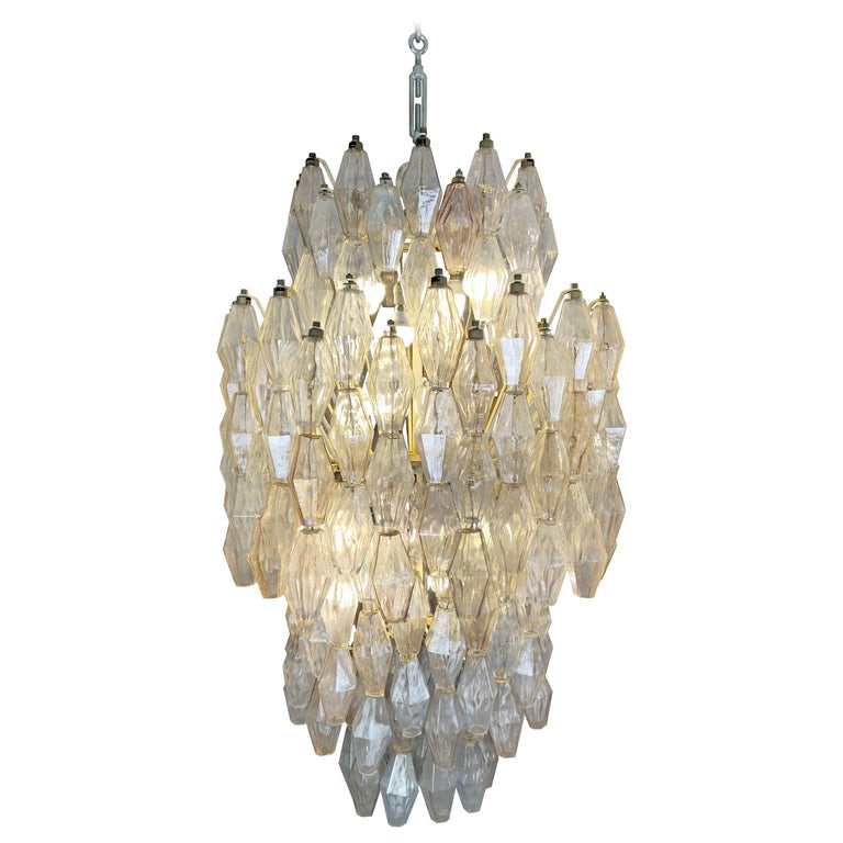 Venini Glass Chandelier Polyhedr By Carlo Scarpa 1950s At 1stdibs Venini Glass Chandelier Polyhedr By, Carlo Scarpa Venini Chandelier
