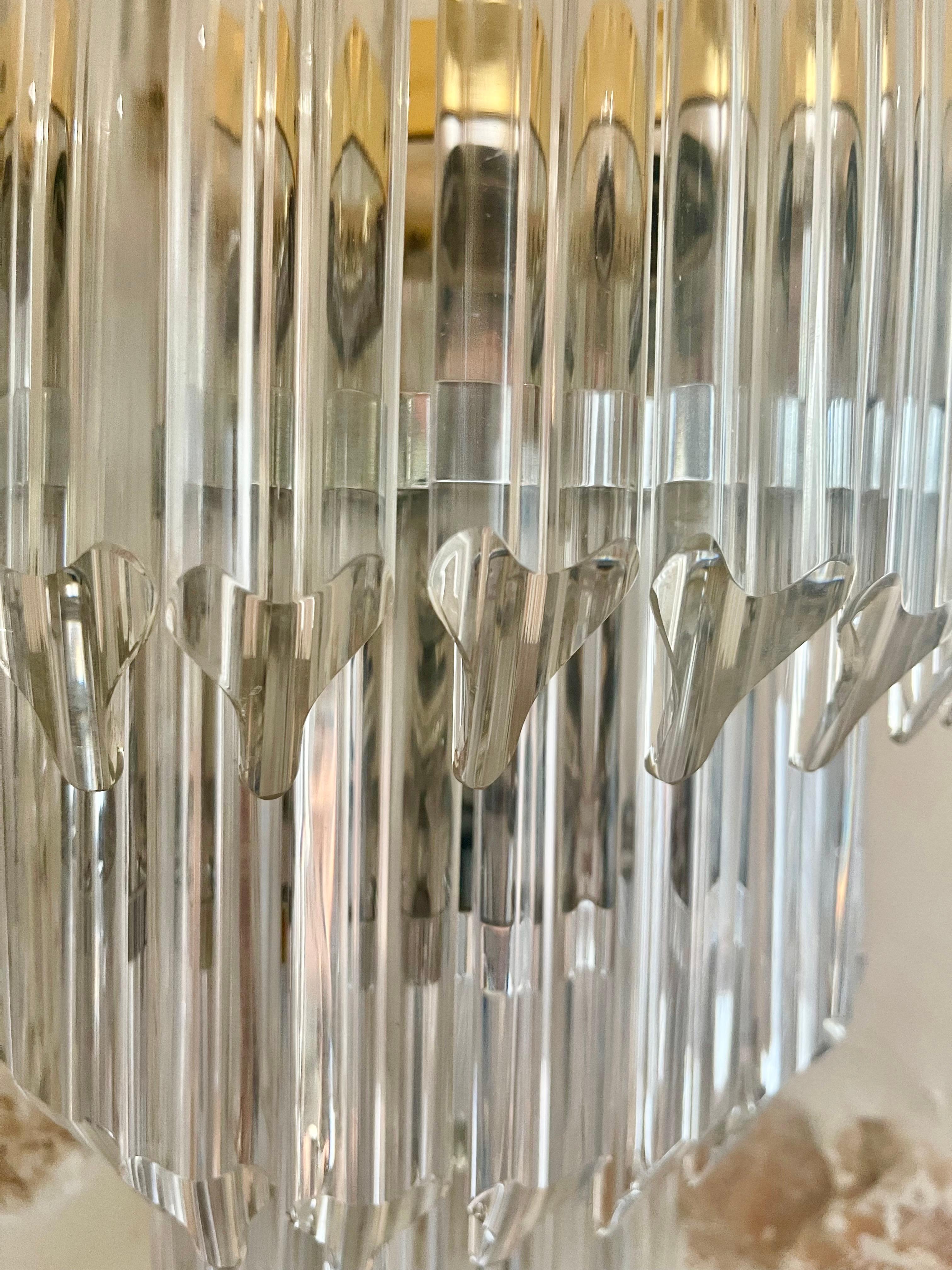 Aplique de cristal Venini con estructura, Italie Años 80 finales del siglo XX en venta