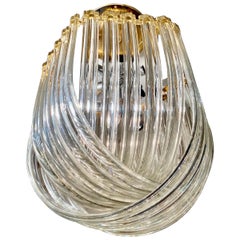 Venini Glass Murano with Gilt Gold Structure, Italy 1990