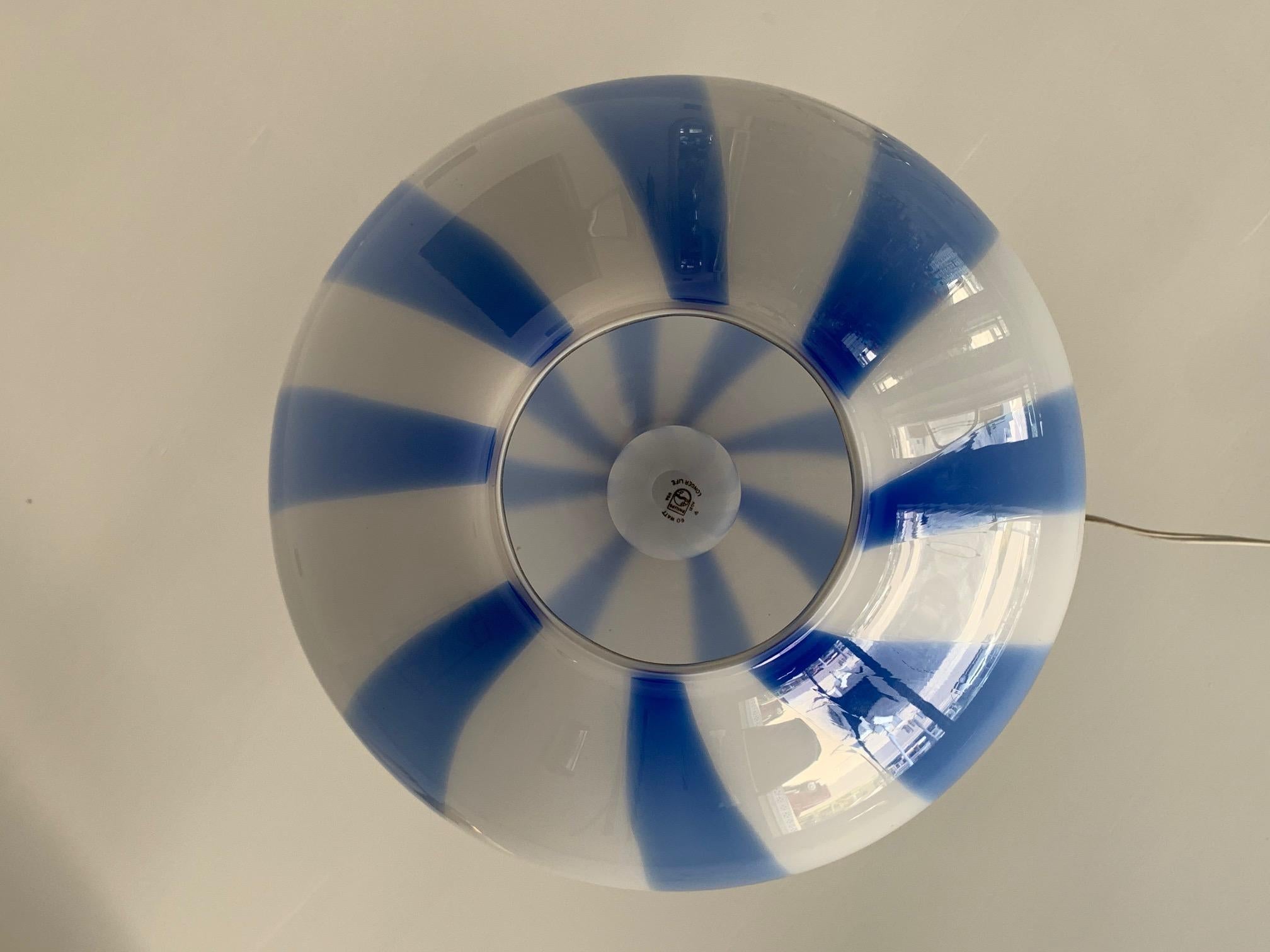 Mid-Century Modern Venini Glass Onion Pendant Lamp