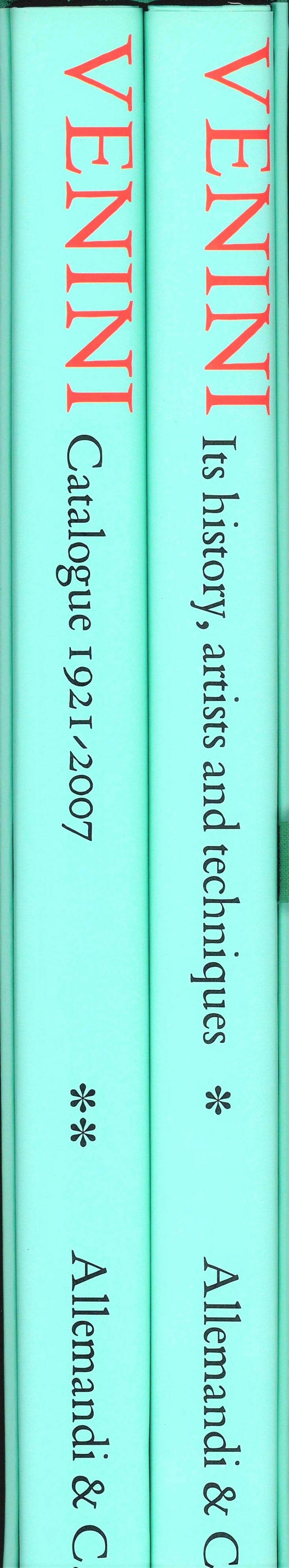 Venini Glass, Two Books Catalogue Raisonne by Frano Deboni (Book) For