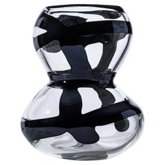 Venini Gran Bulbo 699.60 Black/Crystal - Glass Vase - Peter Marino - Damiani