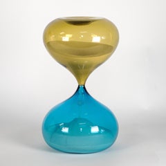 VENINI Hourglass Bamboo/Aquamarine Limited Edition pcs 27/199 year 2016