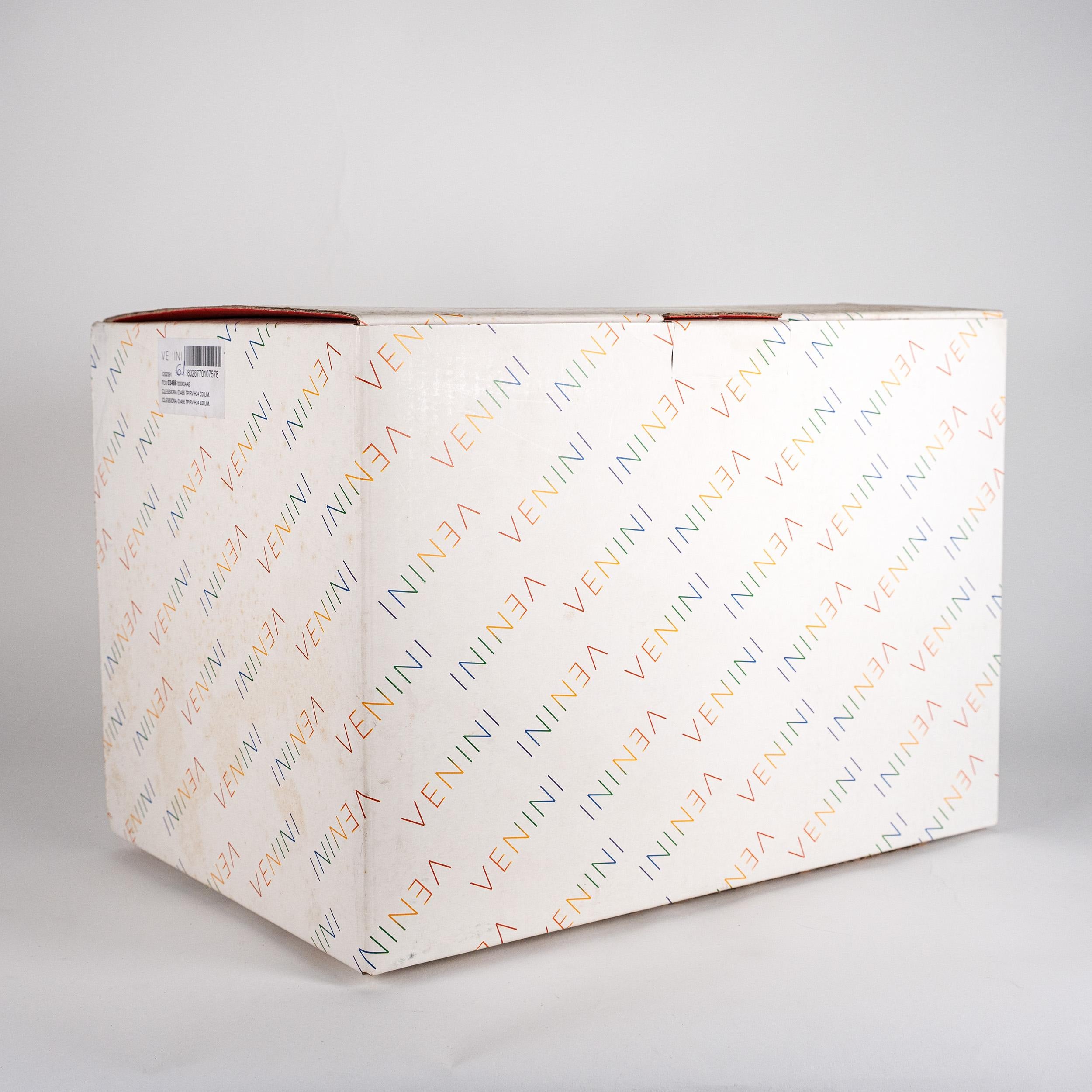 Venini Clessidra Grigio/Rosso Edizione Limitata pz 61/199 anno 2016 in vendita 1