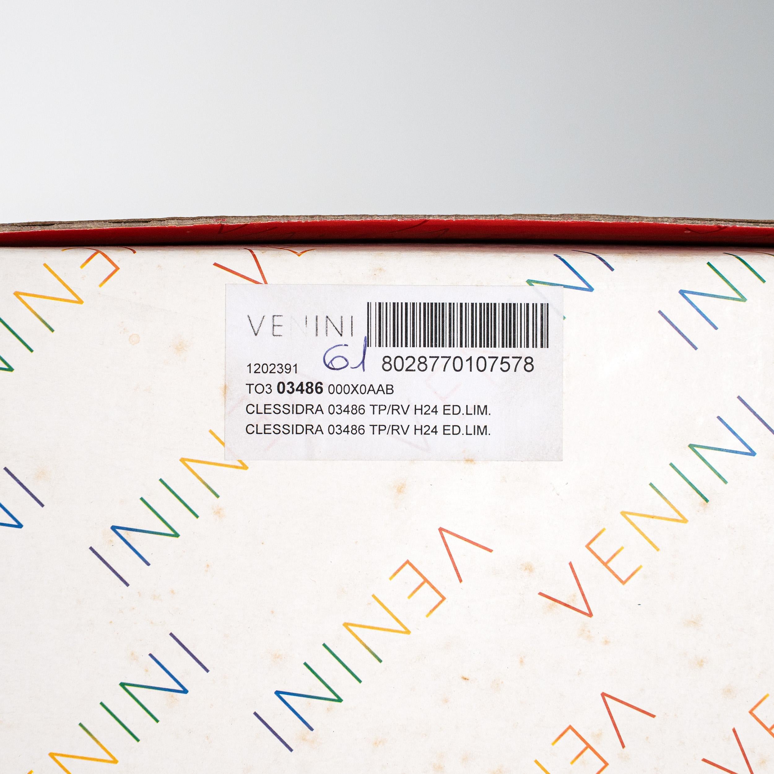 Venini Clessidra Grigio/Rosso Edizione Limitata pz 61/199 anno 2016 in vendita 2