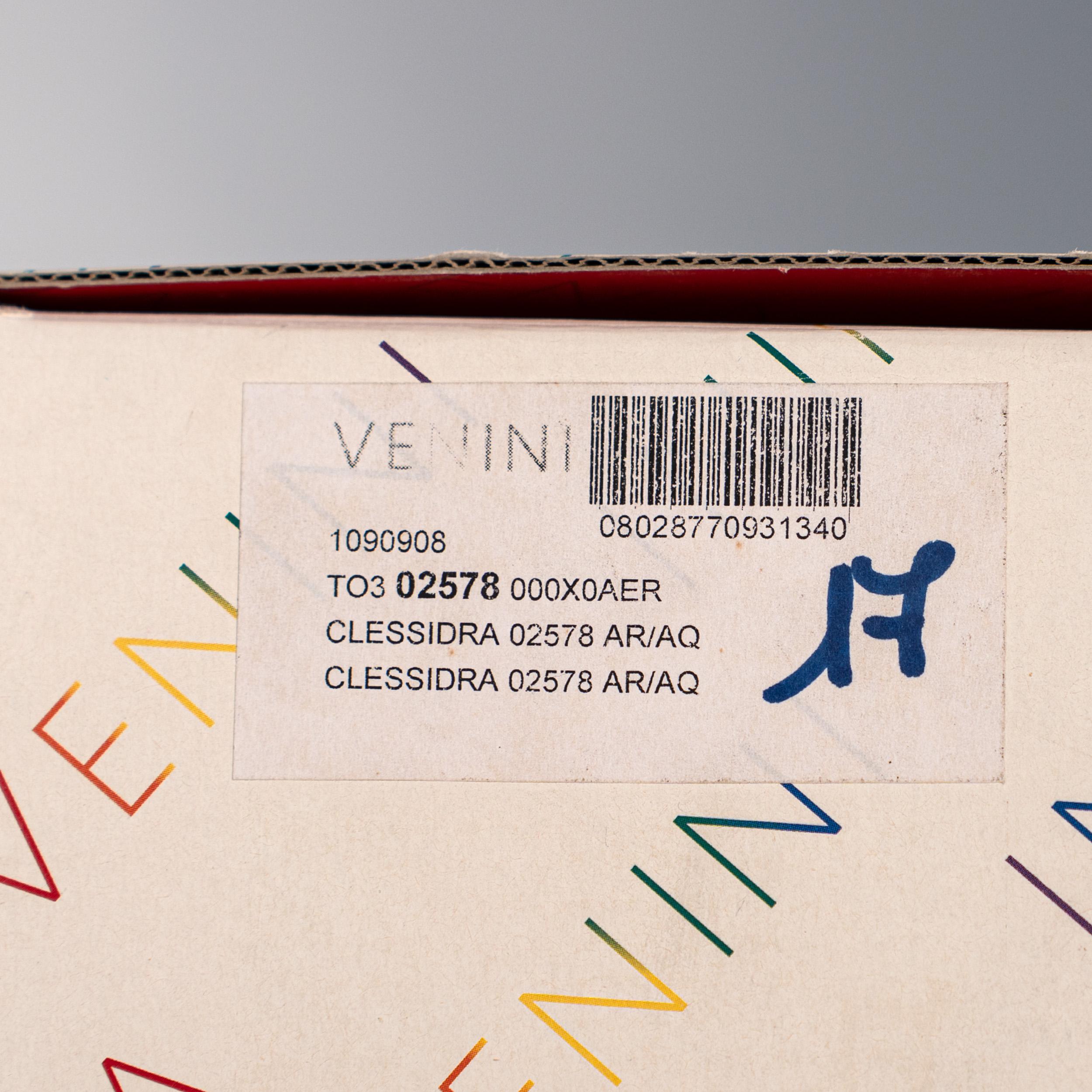 Venini Clessidra Arancione/Acquamarina Edizione Limitata pz 17/199 anno 2009 in vendita 3