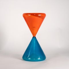 VENINI Hourglass Orange/Aquamarine Limited Edition pcs 17/199 year 2009