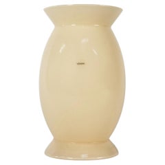 Jarrón de cristal de Murano «Idalion Ivory» de VENINI, firmado en 2007 por Alessandro Mendini, Italia