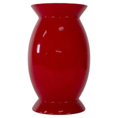 Jarrón de cristal de Murano «Idalion Red» de VENINI, firmado en 2006 por Alessandro Mendini, Italia