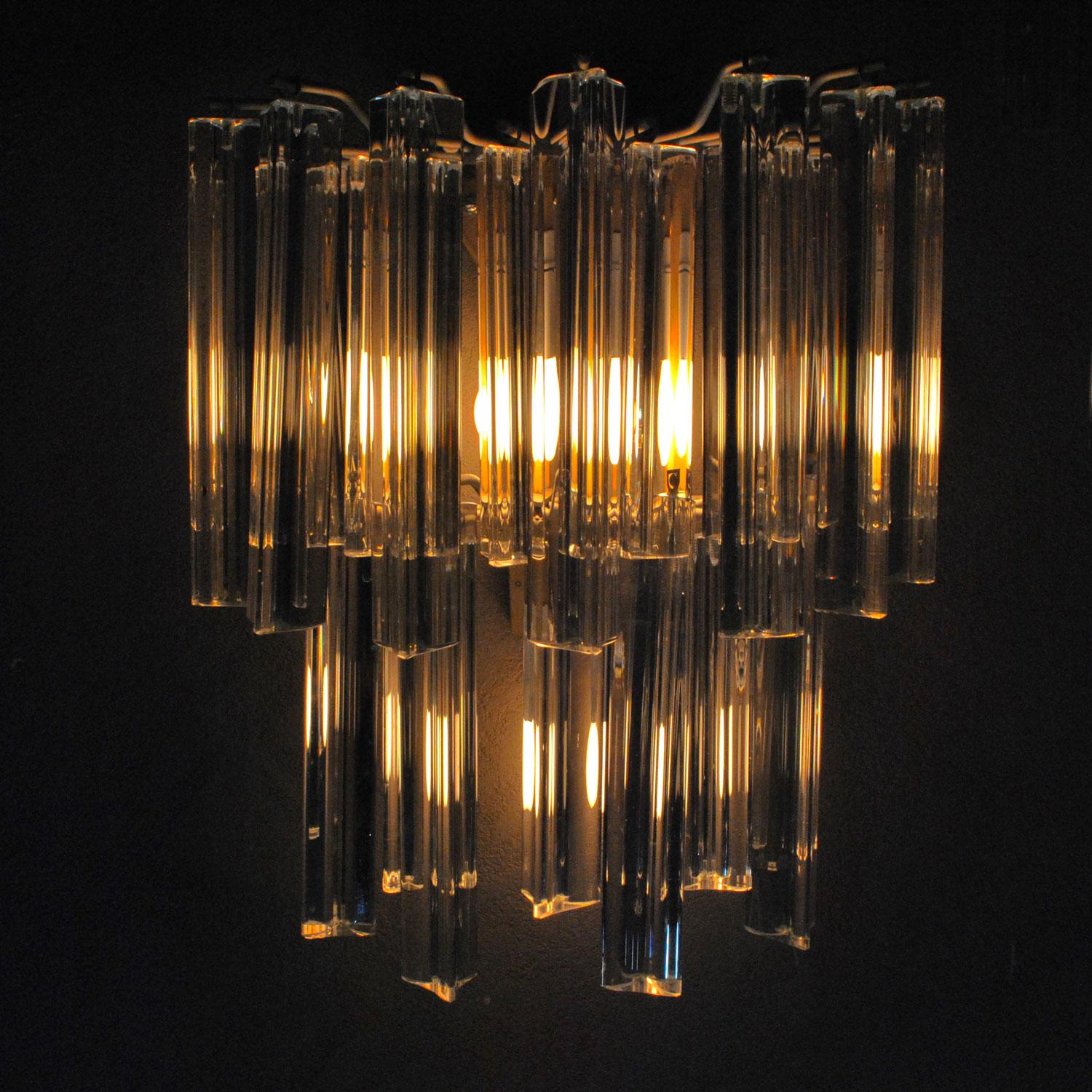 Venini Italian Midcentury Sconces, 1960s 11