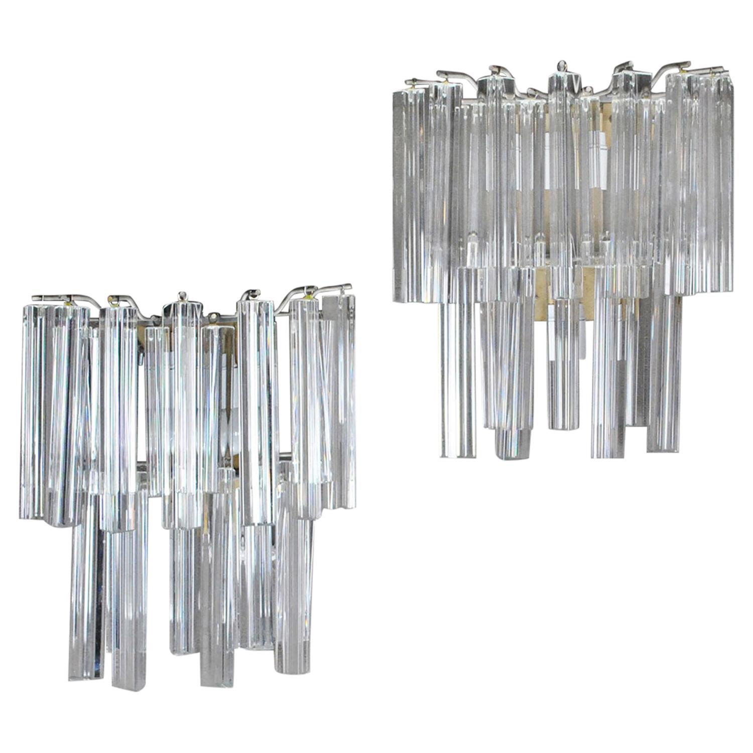 Venini Italian Midcentury Sconces, 1960s