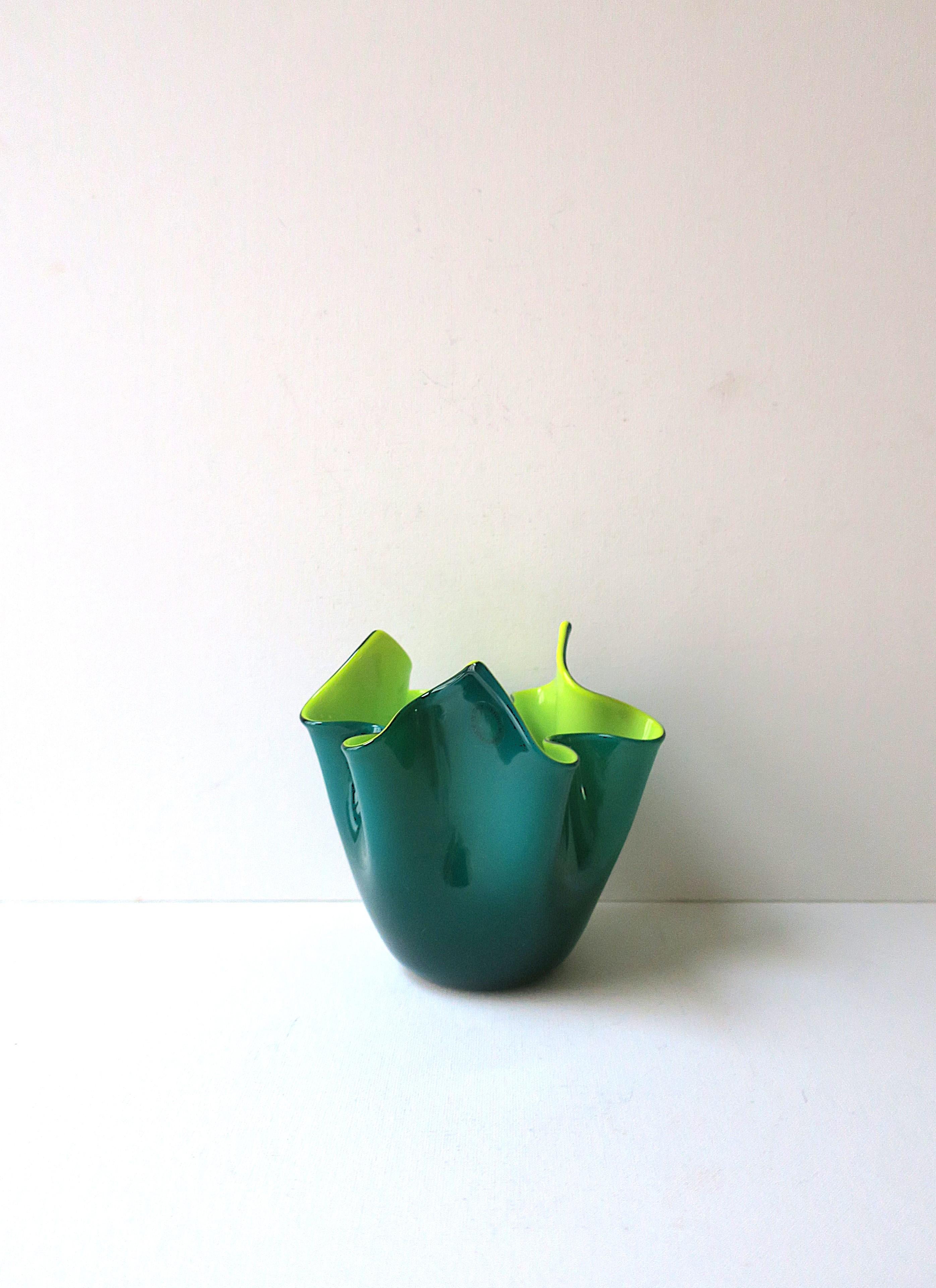 Vetro di Murano Vaso di Murano italiano Venini in vendita