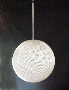 Venini Italy production Tessuto tissue  ceiling lamp Diaz De Santilana years '70