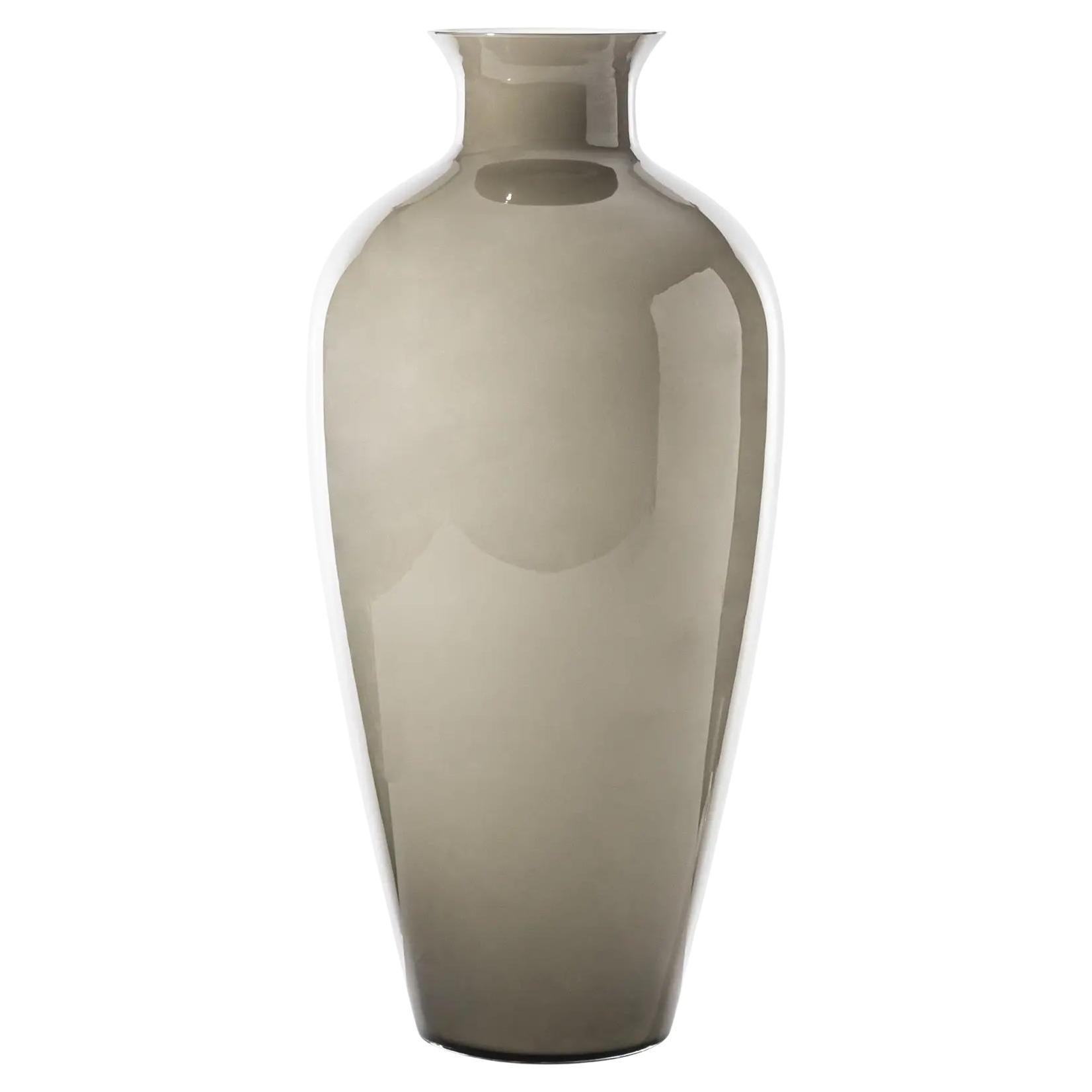 Venini Labuan 706.01 Glossy Taupe - Glass Vase - Damiani