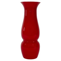 VENINI Lady High Red Murano Glass, Signed 2016, handmade in Italy